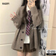 MAGIOPY2025新款韓系英倫學(xué)院風(fēng)JK制服外套襯衣裙子穿搭三件套裝 開衫外套+襯衣+百褶裙+領(lǐng)帶 M