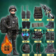 【高配版】兒童特種兵迷彩服裝全套裝備夏季戶外夏令營軍訓玩具槍 加絨  黑鷹：十二件套【長袖】 身高100