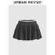 UR2025夏季新款女裝芭蕾風(fēng)拼接蕾絲系帶超短款半裙UYU550071