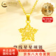 中國黃金（CHINA GOLD）繞線星星黃金項(xiàng)鏈女款五角星足金吊墜掛墜情人節(jié)生日禮物送女友 【今/次日達(dá)】繞線星星吊墜+S925銀鏈 約1g