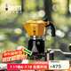 比樂蒂（Bialetti）摩卡壺意式手沖咖啡壺戶外滴濾brikka壺 黃色雙閥2杯份
