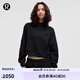 lululemon丨Scuba 女士超寬松款連帽衫 *圖案款 LW3IBPS 黑色 M /L