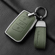 索飾適用大眾鑰匙套邁騰帕薩特途觀(guān)L羊皮鑰匙包扣途昂探岳CC探歌 叢林綠  【掛繩帶】 法國山羊皮
