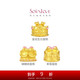 周大福 SOINLOVE寶藏女孩愛(ài)心蝴蝶結(jié)蛋糕黃金轉(zhuǎn)運(yùn)珠 VR1602七夕