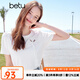 百圖betu女裝2025夏季新款T恤新中式鏤空設(shè)計感繡花棉感短袖女2504T21 白色 L