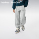 巴拉巴拉童裝男童褲子女童兒童運動(dòng)褲2025秋裝新款小童親子長(cháng)褲潮百搭舒適 灰色調00422 130