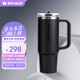 STANLEY巨無霸杯PRO吸管杯水杯保溫杯不銹鋼杯子大容量辦公887ML-黑色2.0