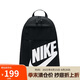 耐克（NIKE）男女雙肩包背包 旅行包書(shū)包休閑包DD0559-010 黑白