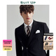 休塔（SUITUP ）【高品質(zhì)】西服男套裝雙排扣高級感紳士西裝男結(jié)婚禮服正裝三件套 雙排佩納墨黑【單西】 XL 【50A】 下單可備注褲子碼數(shù)