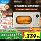 美的（Midea）微波爐復古奶油風微波爐小型家用20L易清潔解凍五檔速熱均勻加熱全自動多功能一體迷你M2F轉(zhuǎn)盤式 M2F復古奶油風微波爐 20L