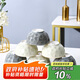 裕行北歐風(fēng)餐具套裝碗筷盤套裝家用碗盤 清墨4.5英寸飯碗6只裝