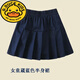 G.DUCKKIDS女童短裙卡其藏藍色純棉兒童百褶裙小學(xué)生校服裙半身裙白黑色夏季