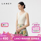 朗姿/LANCY春春季新款簡約百搭V領羊毛吊帶背心女修身無袖內(nèi)搭 白色 M