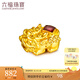六福珠寶  足金貔貅路路通鎏彩工藝黃金轉(zhuǎn)運珠手繩送禮  L07A1TBP0005 金重0.38克