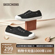 Skechers斯凱奇系列女士一腳蹬休閑鞋蕾絲透氣女鞋 113821 BLK黑色 37 