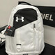 安德瑪（Under Armour）美式籃球背包運動(dòng)休閑獨立鞋倉大容量 3830白色