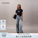 Calvin KleinJeans25早秋女美式復(fù)古潑墨效果ck純棉松弛感闊腿牛仔褲47C702G X0N-牛仔淺藍(lán) 28