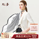 絲界重磅真絲絲巾女素縐緞100%桑蠶絲大方巾時(shí)尚印花披肩禮盒裝