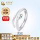 中國(guó)黃金（CHINA GOLD）999足銀靈蛇戒指女生肖蛇戒指本命年蛇年女七夕生日禮物女送女友 京速達(dá)*靈蛇戒指【品牌禮盒】