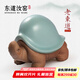 東道汝窯河南非遺 壽龜茶寵 2009年老東道開片創(chuàng)意擺件茶道配件禮盒裝 天青