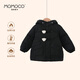 瑪米瑪卡（MOMOCO）兒童羽絨服冬季女童童保暖外套小熊羽絨服 黑色 120