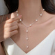 巷南925純銀珍珠項鏈輕奢氣質(zhì)2026新款鎖骨鏈女生禮物小眾高級感頸鏈 925銀粉色珍珠項鏈