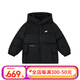 newbalancenb童裝男女兒童羽絨服冬季保暖防風(fēng)連帽鵝絨羽絨服棉服7PE41013 7PE41013-BK 黑色 130 cm