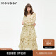 moussy 新品意式度假風(fēng)薔薇印花雪紡連衣裙028ISX33-1781 013象牙色 S 00001/S