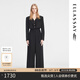 歌力思（ELLASSAY）秋季新款東方簡奢風(fēng)高腰干練闊腿連體褲女EWB353K00300 經(jīng)典黑 S