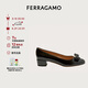 菲拉格慕（Ferragamo）女士Vara蝴蝶結(jié)高跟鞋 0591963_1D _ 75 七夕禮物送女友