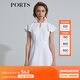 PORTS寶姿 商場(chǎng)同款新品女裝甜美荷葉系帶連衣裙三醋纖SL8D049KWB008 白色 M 6