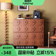 皓錦祁中古風(fēng)法式復(fù)古圖靈卡門(mén)柜實(shí)木斗柜家用臥室床頭柜客廳電視柜儲(chǔ)物 圓餅卡門(mén)柜*4【中古色】 【58*40*50cm】