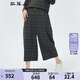 斯琴秋冬女條紋寬松直筒八分休閑褲 BJQK014 條紋 L