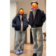 迪伽達Cleanfit藏青色夾克外套男秋冬季美式潮牌情侶痞帥飛行外套棒球服 LYZXF-W6511藏青 常規 XL
