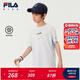 FILA【旋冰科技】斐樂(lè)兒童童裝短袖衫2025年秋季新款男中大童上衣 玉石白-WT 150