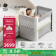 babycare嬰兒床可折疊床0-3歲寶寶床便攜式拼接移動(dòng)多功能嬰兒床 萊斯維斯