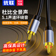 優(yōu)聯(lián) 同軸音頻線(xiàn)SPDIF純銅數字電視連接功放低音炮音箱5.1音頻響連接線(xiàn) 合金款【高保真音質(zhì)】 1米