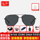 雷朋（RayBan）【明星同款】雷朋太陽鏡墨鏡飛行員男女開車駕駛眼鏡新品0RB3712D 3712D 002/87 黑色框深灰片62