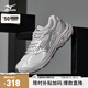 美津濃（MIZUNO）新款男女跑步運動鞋 都市運動搭配透氣復古機能跑步鞋 RACER V2