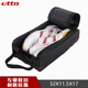 英途銳（etto）鞋包運動包學(xué)生鞋包足球鞋包 便攜式鞋包兩雙裝 BGS302 BGS311雙拉-黑色