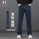 AEMAPE/美國蘋(píng)果 高端牛仔褲男春秋季寬松直筒男褲中年休閑闊腿褲子男 703藍灰色-【高品質(zhì)】寬松舒適 32 【建議140斤左右】