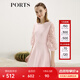 PORTS寶姿女裝 秋冬新品針織長(zhǎng)袖短連衣裙SL9K256LKE015 日暮粉 S