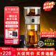 哲品派杯龍紋泡茶杯茶水分離杯辦公室便攜茶具快客杯旅行飄逸杯送禮物 龍年珍藏-防燙便捷濾茶-龍紋白金