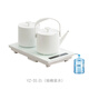 友茗堂全自動底部上水電熱水壺家用茶桌嵌入式燒水壺三合一數(shù)顯保溫調溫煮水壺泡茶專用自動斷電防干燒 0.7L YZ-35 白（抽桶裝水）