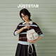歐時納（JUST STAR）口袋雙肩包女款2025年新款大容量菱格輕便旅游背包七夕情人節(jié)禮物
