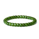 周大生和田玉碧玉手串招財納福傳家級彈力繩吉祥幸運手鏈送女友生日禮物 翠綠 約5.6mm