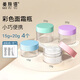 美膚語(yǔ)面霜分裝瓶4件組合 彩蓋化妝品分裝盒旅行眼霜透明便攜空盒MF8557
