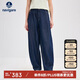 Navigare意大利小帆船女復(fù)古牛仔長褲休閑時尚香蕉褲2312575511 藍(lán) L 