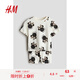 H&M【迪士尼系列】童裝女嬰2件式25夏新款米妮印花棉質(zhì)套裝1265913 白色/米妮老鼠 100 100/56