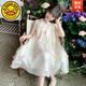 G.DUCK HELLO女童裙子夏款2025新款洋氣童裝女孩夏季網(wǎng)紗公主裙兒童夏天連衣裙 白色 120 cm